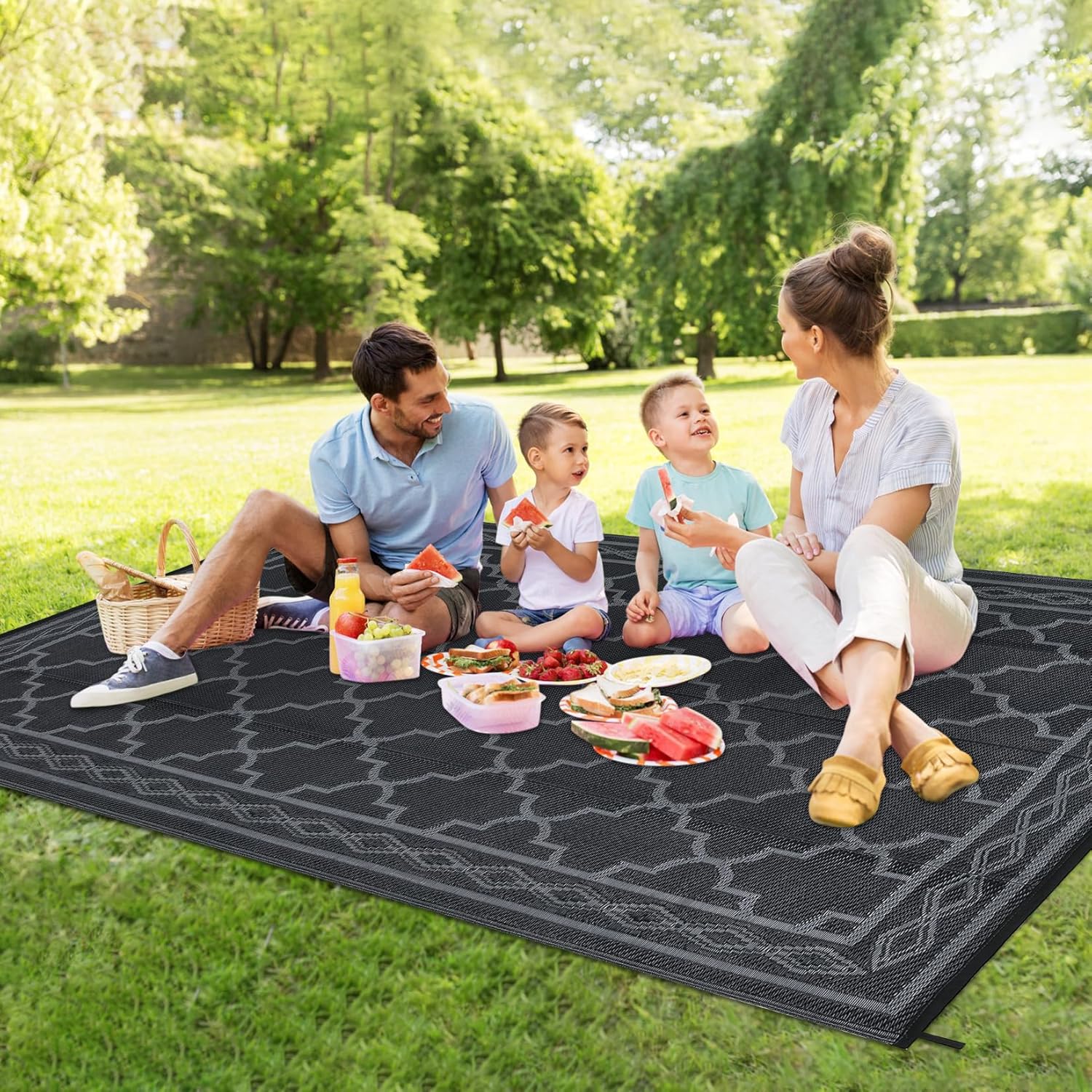 Outdoor Camping Rugs 8X10 - 8x10 Outdoor Plastic Rug – Waterproof,