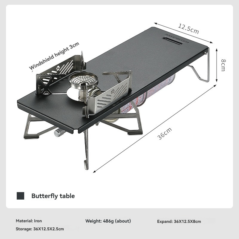 Outdoor Camping Kitchen Set - CAMPINGMOON GT-3 Black Portable Camping Kitchen