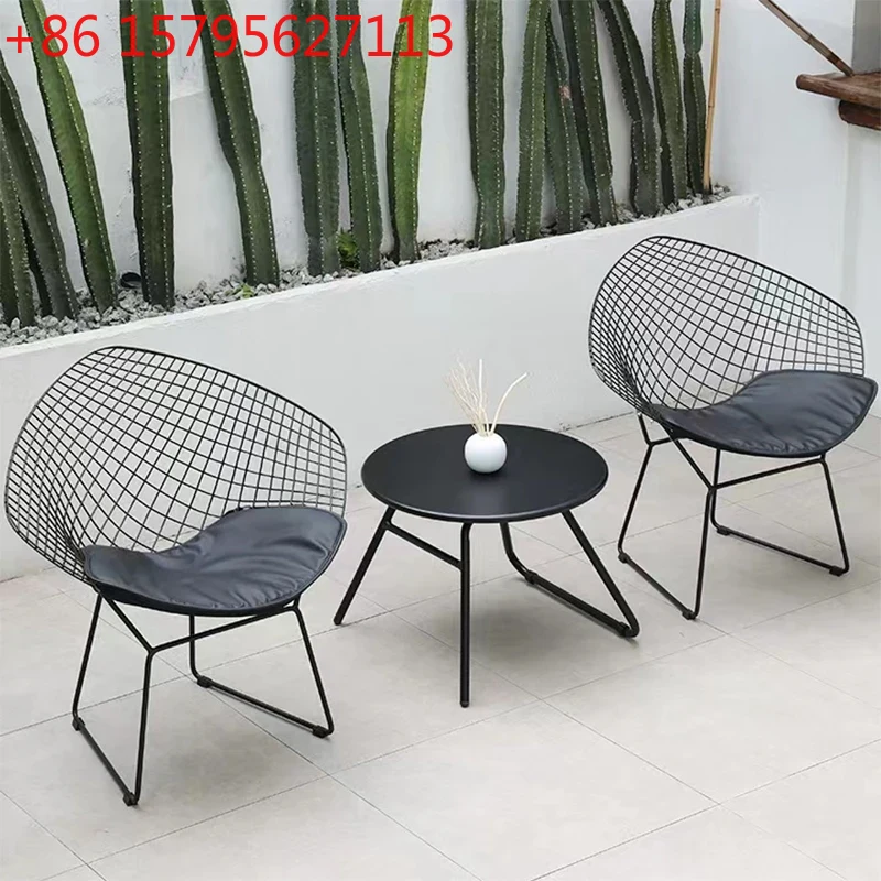 Outdoor Camping Rocking Chair - Garden Metal Furniture Lounge Outdoor Plastic