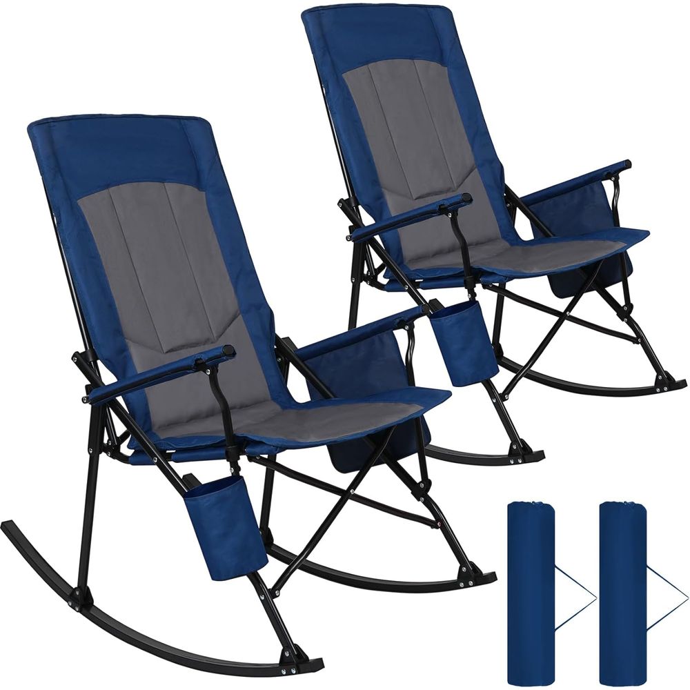 Outdoor Camping Rocking Chair - 2 Pack High ack Portale Rocking