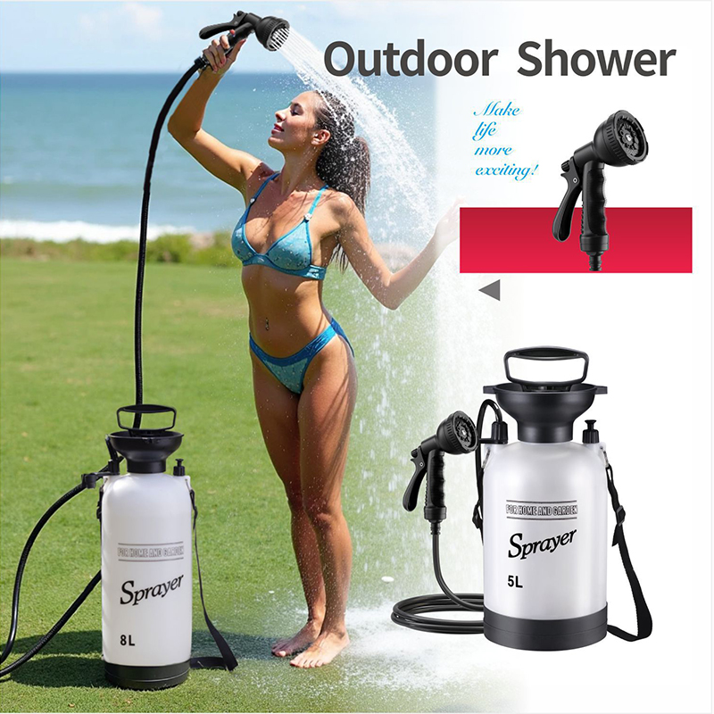 Outdoor Camping Carpet - 1PCS Outdoor Manual Camping Shower,3/5/8L Multi-functional