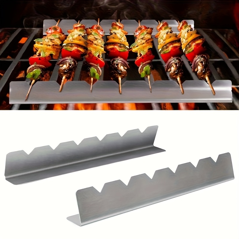 Outdoor Camping Kitchen Set - 2pcs Kebab Rack Kebab Stands Skewer