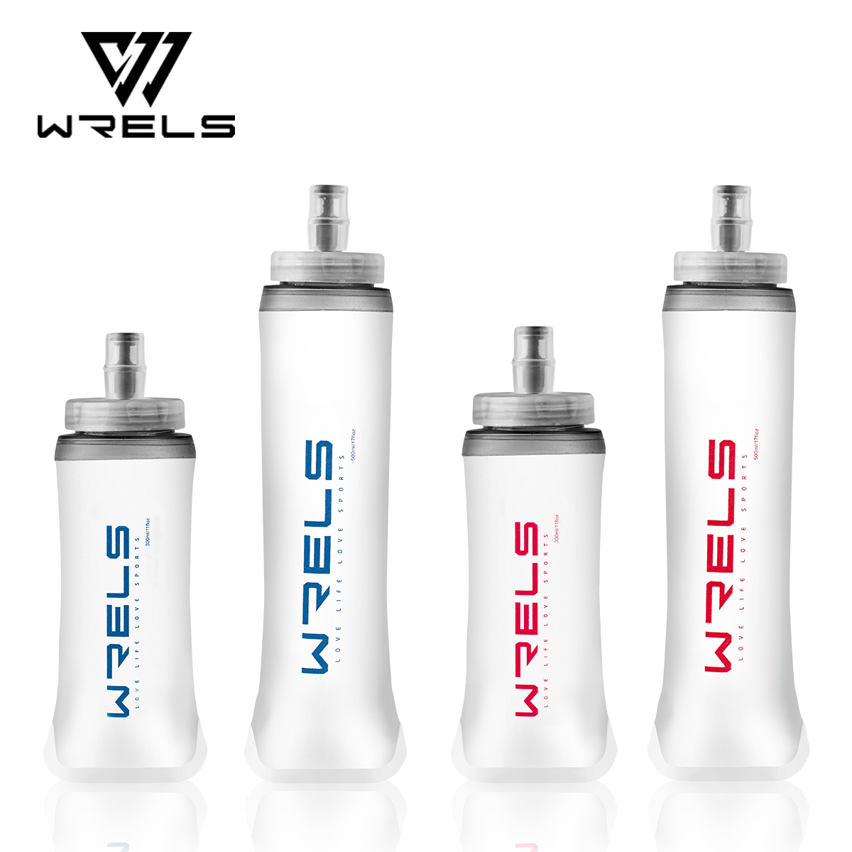 Collapsible Water Bottle - WRELS Soft Flask TPU Leakproof BPA