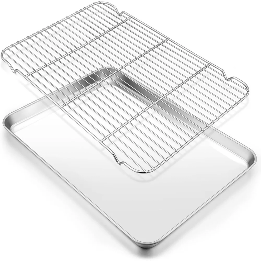 Outdoor Camping Kitchen Set - 304 Stainless Steel Baking Tray Set