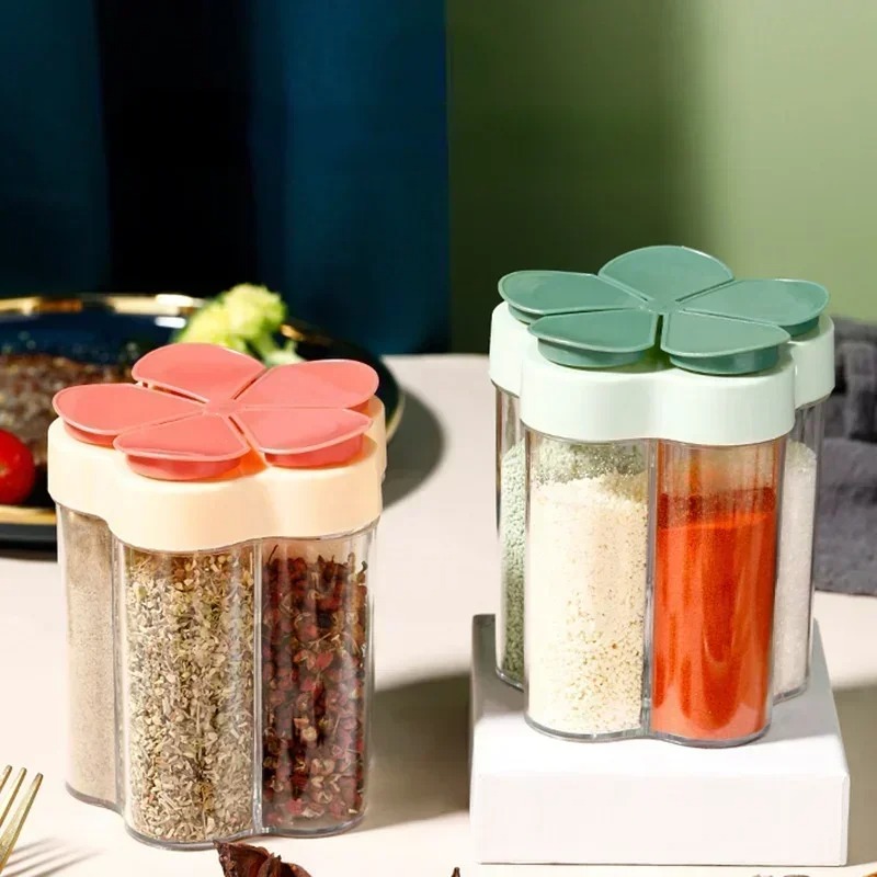 Outdoor Camping Kitchen Set - Seasoning Jar Plastic Container Seasoning Bottle