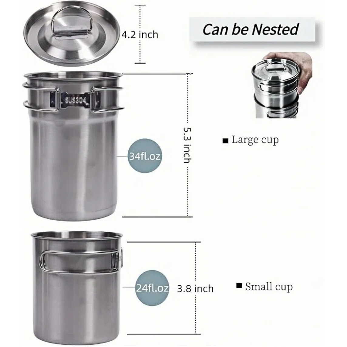 Foldable Camping Cups Mugs Cam - огляд і ціна Outdoor Camping Kitchen Set