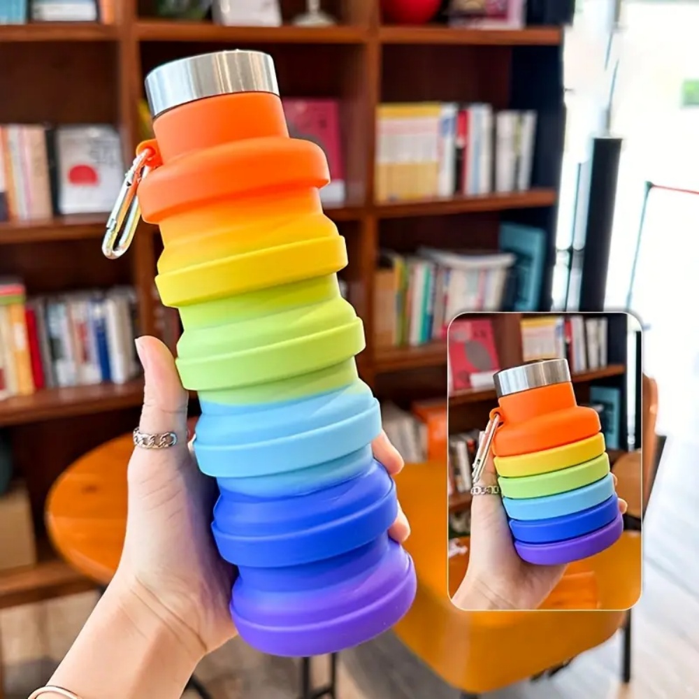 500ml Foldable Silicone Water  - огляд і ціна Collapsible Water Bottle