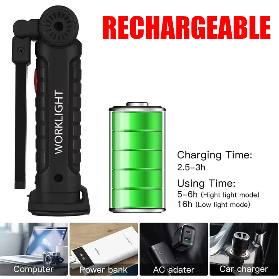 Portable LED Flashlight with M - огляд і ціна Outdoor Camping Accessories