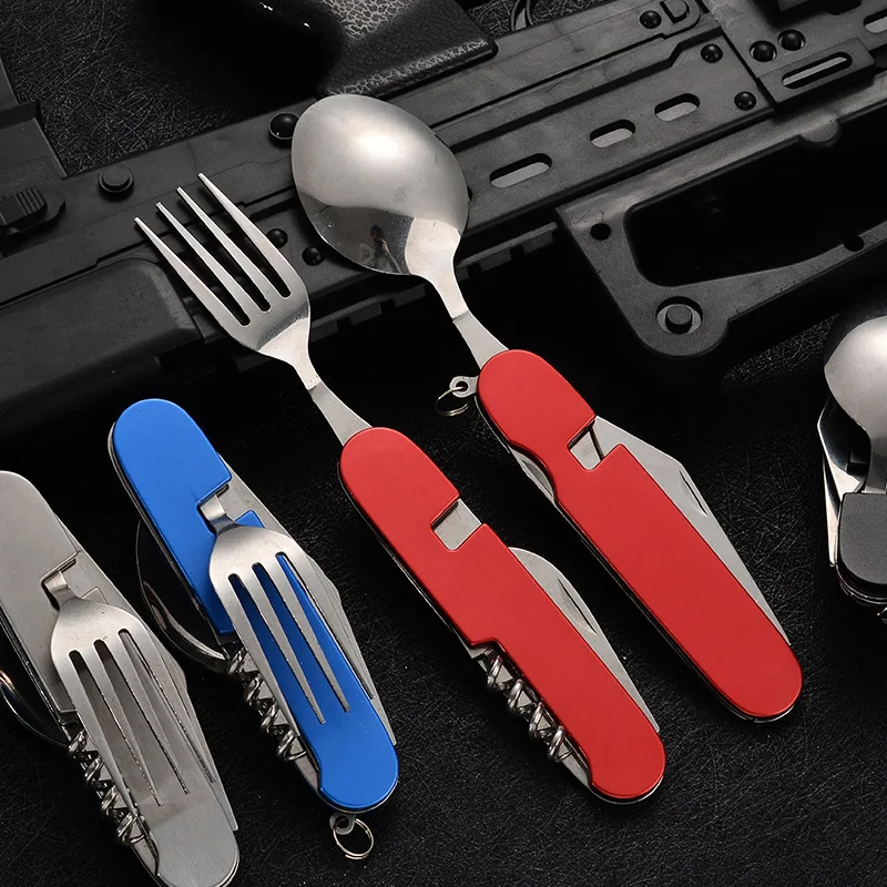 4 in 1 Folding Tableware Detac - огляд і ціна Outdoor Camping Utensils
