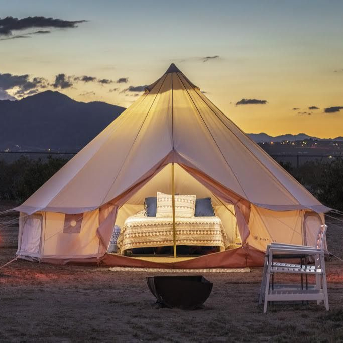 Canvas Bell Tent 4-Season Wate - огляд і ціна Outdoor Camping And Glamping