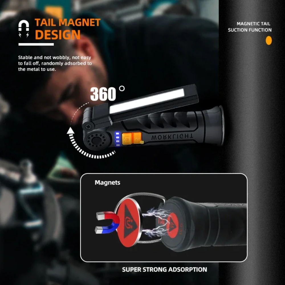 Portable COB LED Flashlight US - огляд і ціна Outdoor Camping Accessories
