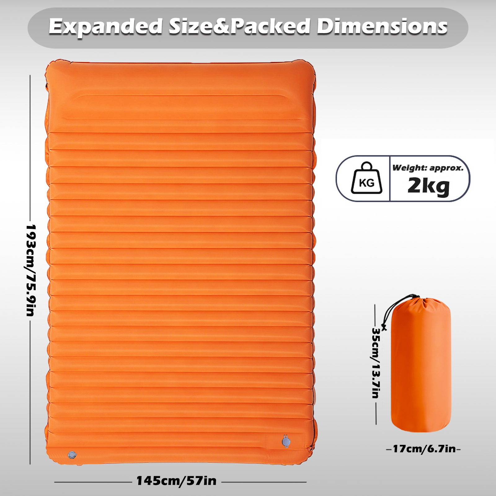 Outdoor Camping Inflatable Mat - огляд і ціна Camp Pillow Compressible