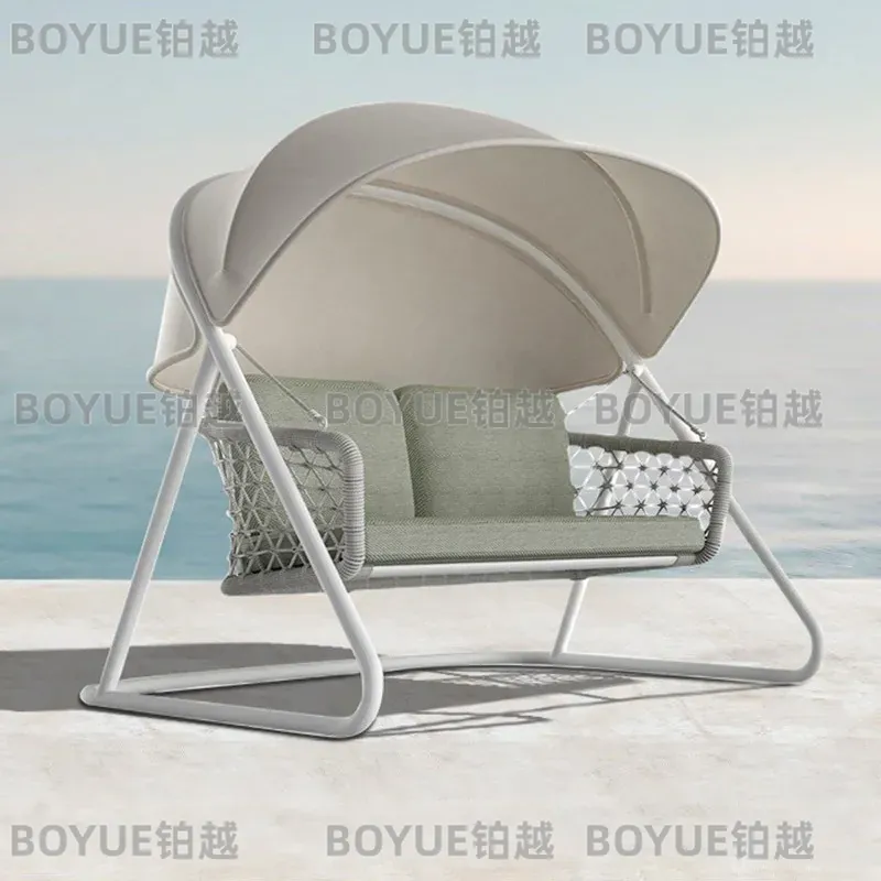 Blue Waterproof Outdoor Swing  - огляд і ціна Outdoor Camping Rocking Chair