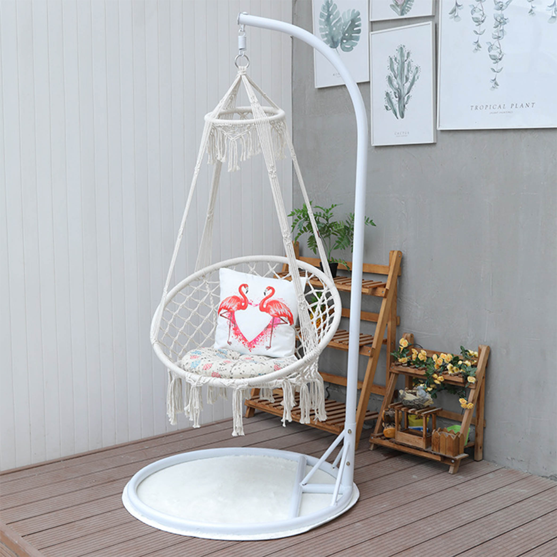 3 Seater Garden Rattan Rope Sw - огляд і ціна Outdoor Camping Rocking Chair