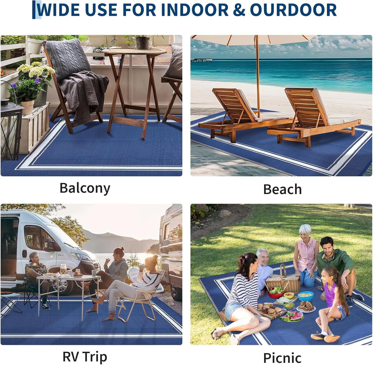 8x10/9X12FT Outdoor Rug Carpet - огляд і ціна Outdoor Camping Rugs 8X10