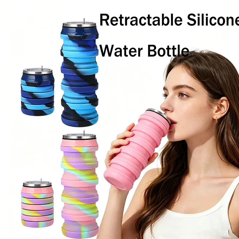 480ML Retractable Silicone Wat - огляд і ціна Collapsible Water Bottle