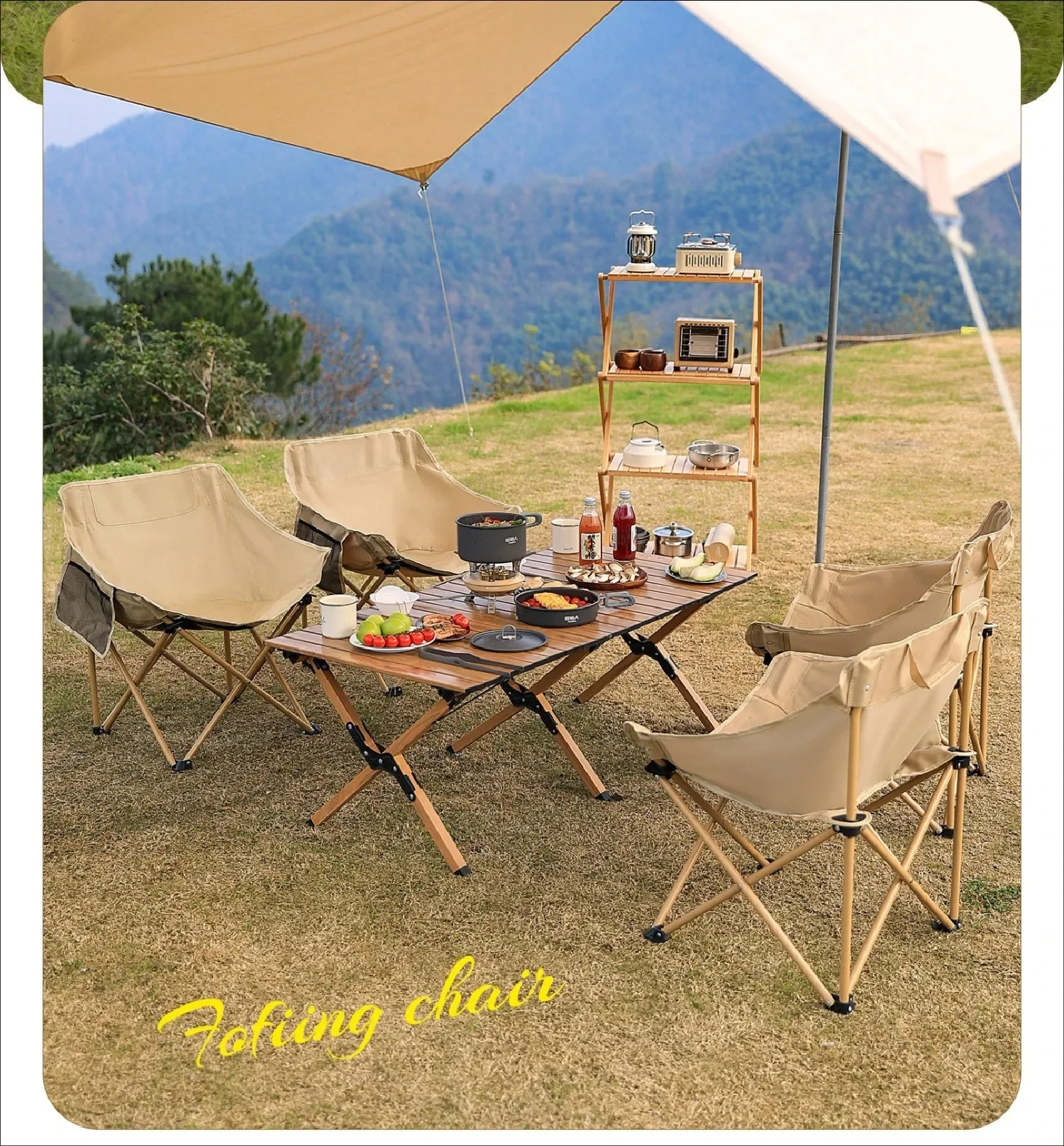 Portable Folding Moon Chair -  - огляд і ціна Outdoor Camping Rocking Chair