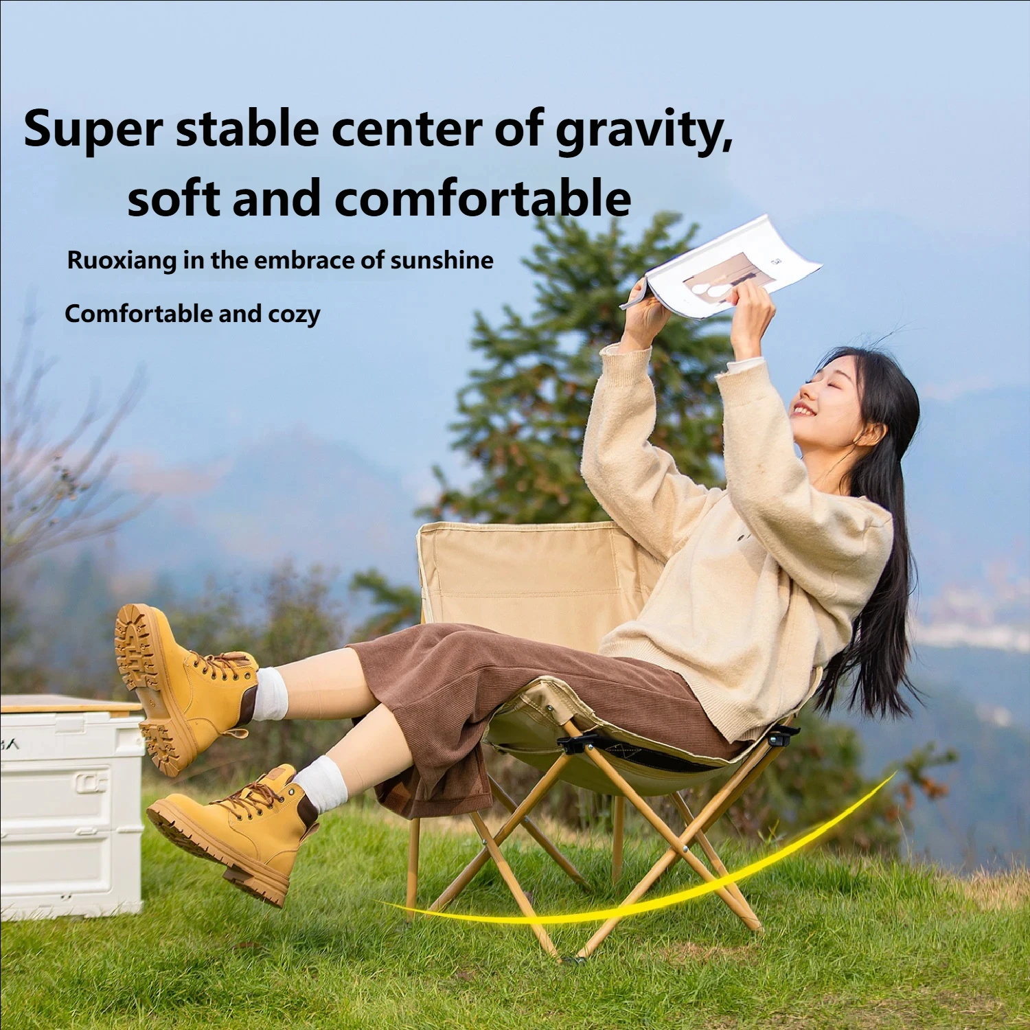 Portable Folding Moon Chair -  - огляд і ціна Outdoor Camping Rocking Chair