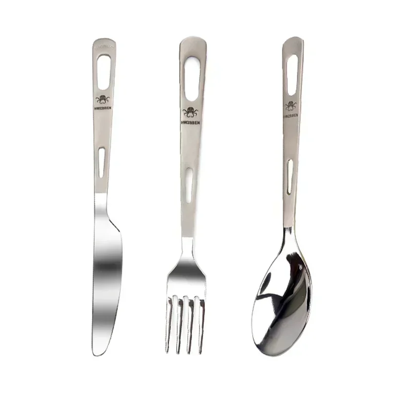 HWZBBEN Titanium Fork Spoon Kn - огляд і ціна Outdoor Camping Kitchen Set