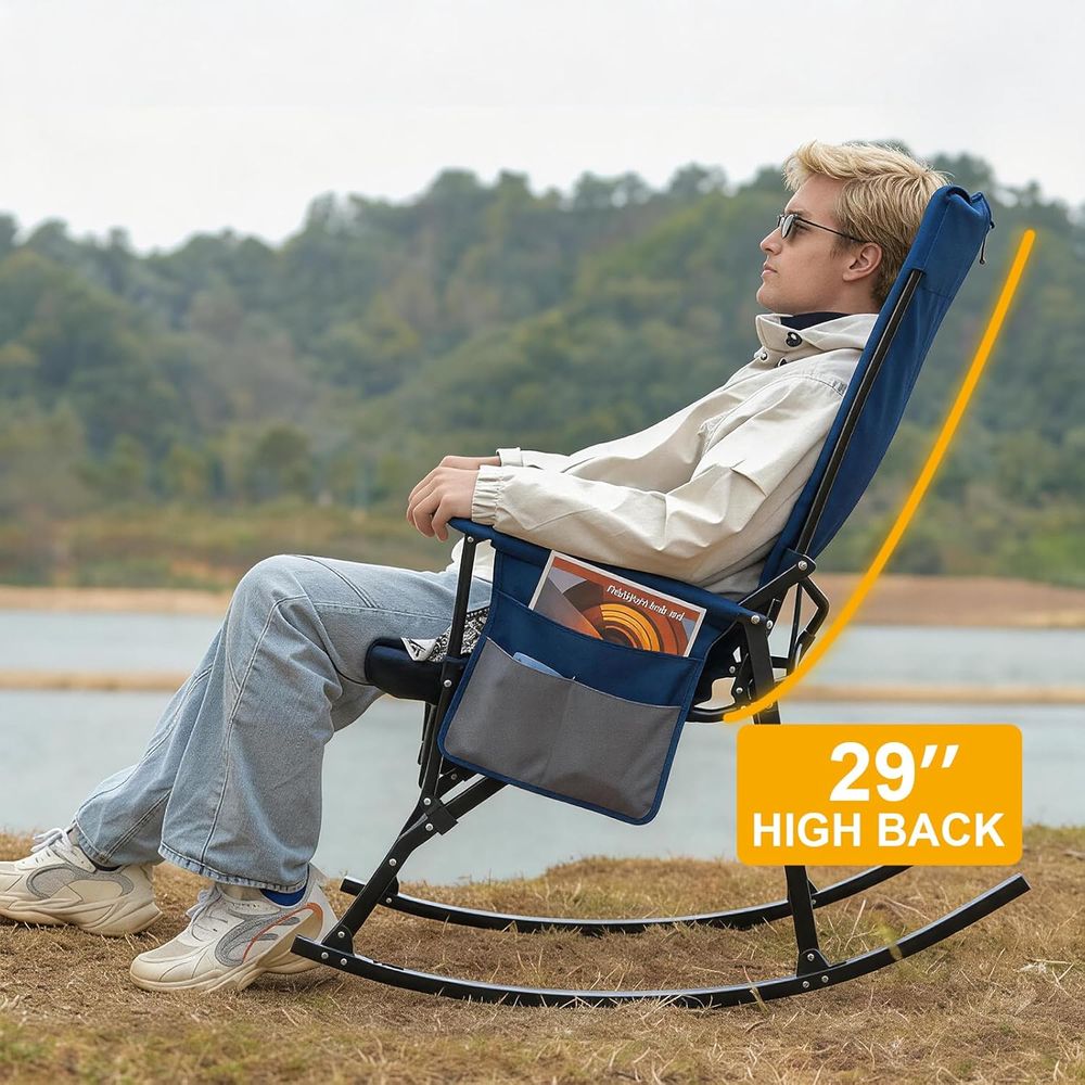 2 Pack High ack Portale Rockin - огляд і ціна Outdoor Camping Rocking Chair