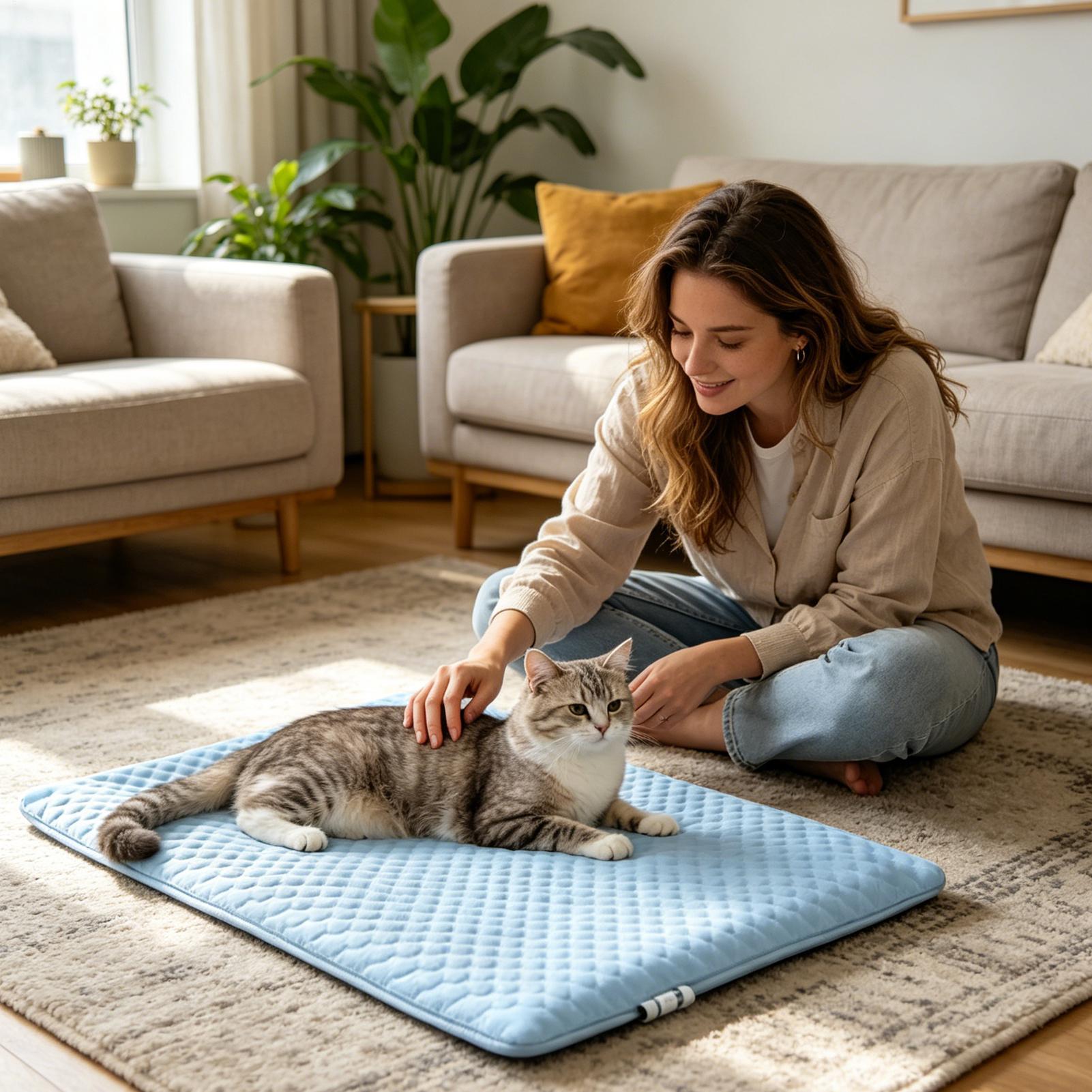 Washable Ice Silk Pet Cooling  - огляд і ціна Outdoor Camping Carpet