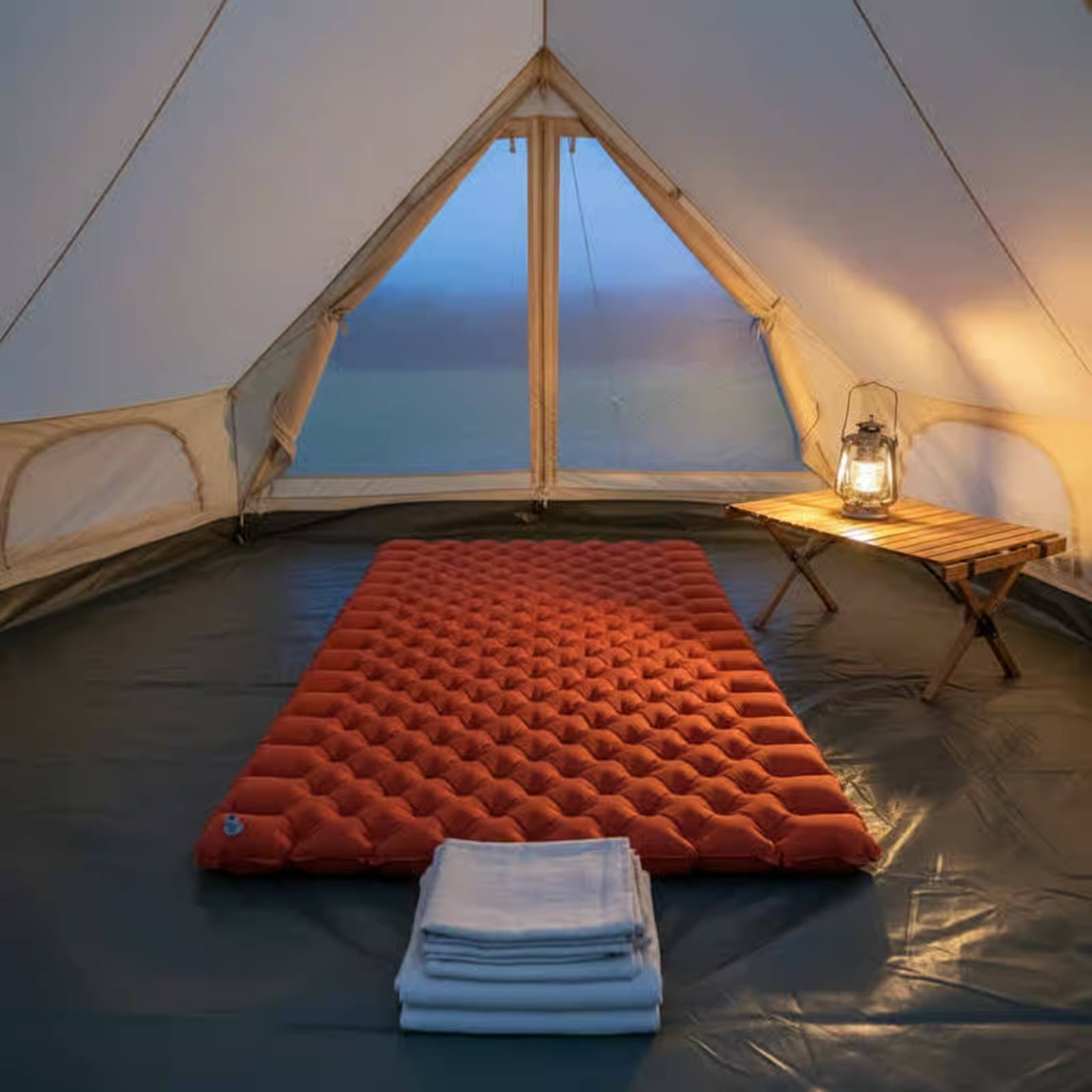 Inflatable Camping Mat Nylon T - огляд і ціна Outdoor Camping Carpet
