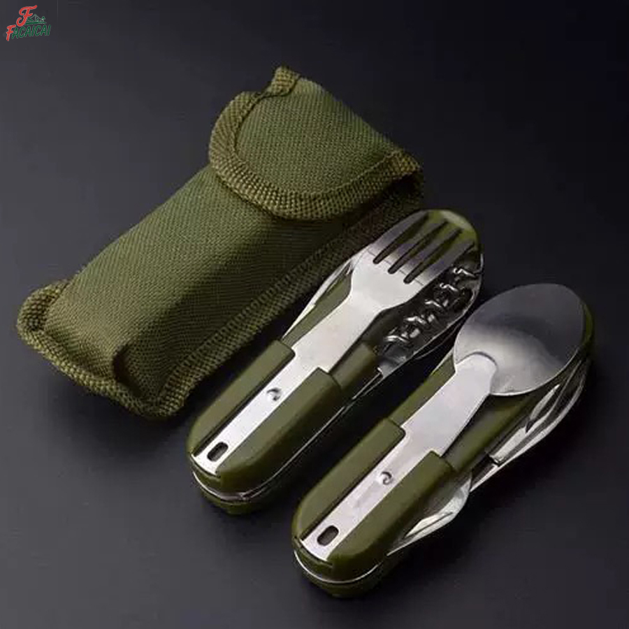 Camping Gear 5-in-1 Stainless  - огляд і ціна Outdoor Camping Utensils
