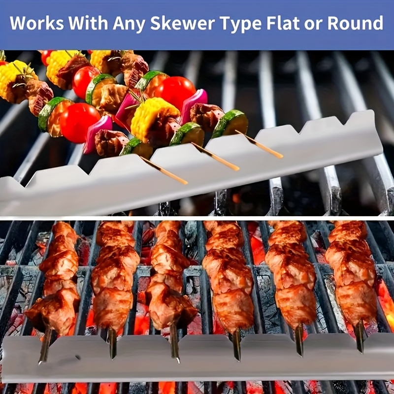 2pcs Kebab Rack Kebab Stands S - огляд і ціна Outdoor Camping Kitchen Set
