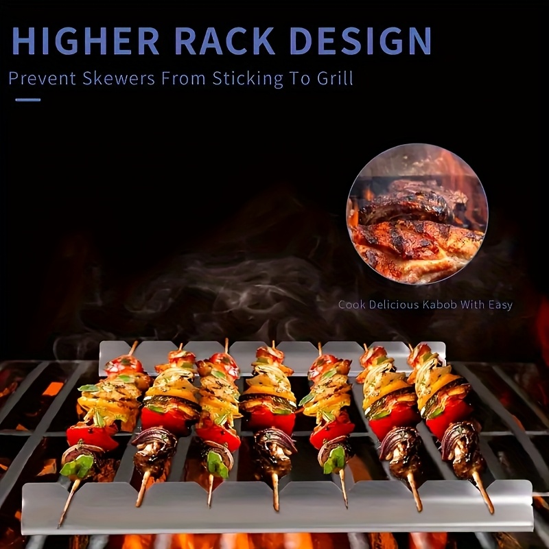 2pcs Kebab Rack Kebab Stands S - огляд і ціна Outdoor Camping Kitchen Set