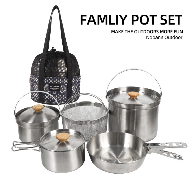 NOBANA Newest Outdoor Stainles - огляд і ціна Outdoor Camping Kitchen Set