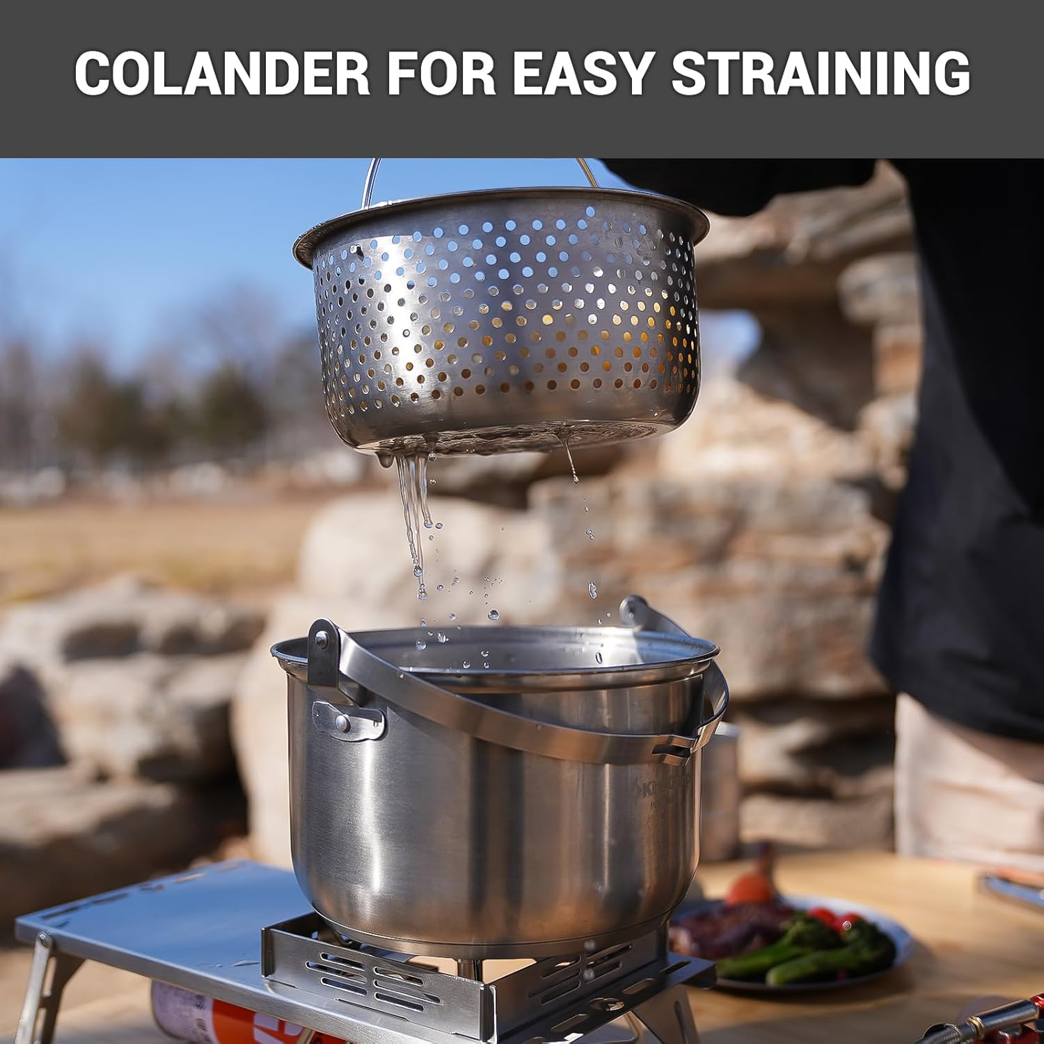 304 Stainless Steel Camping Co - огляд і ціна Outdoor Camping Kitchen Set