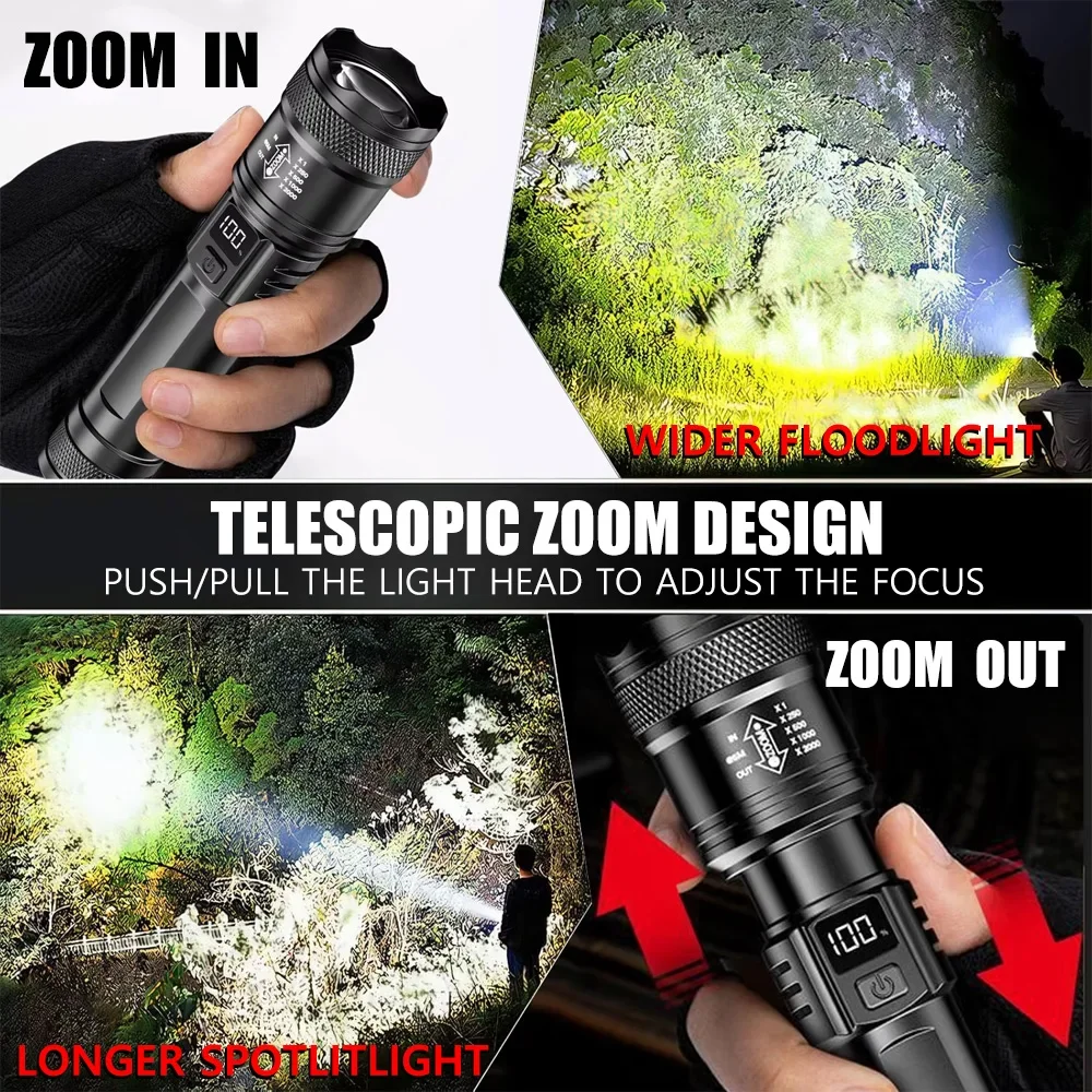 Rechargeable LED Flashlight Zo - огляд і ціна Outdoor Camping Accessories