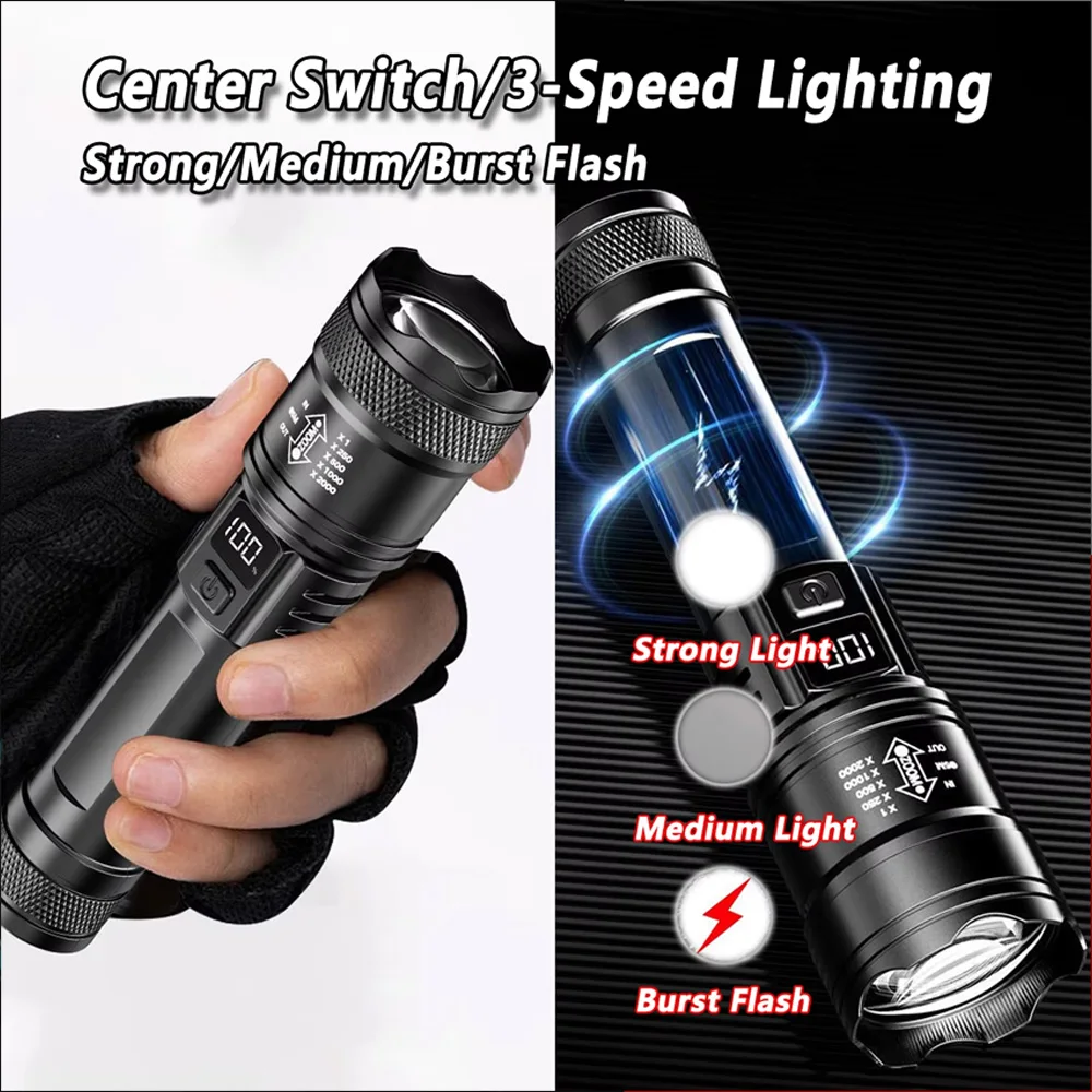 Rechargeable LED Flashlight Zo - огляд і ціна Outdoor Camping Accessories