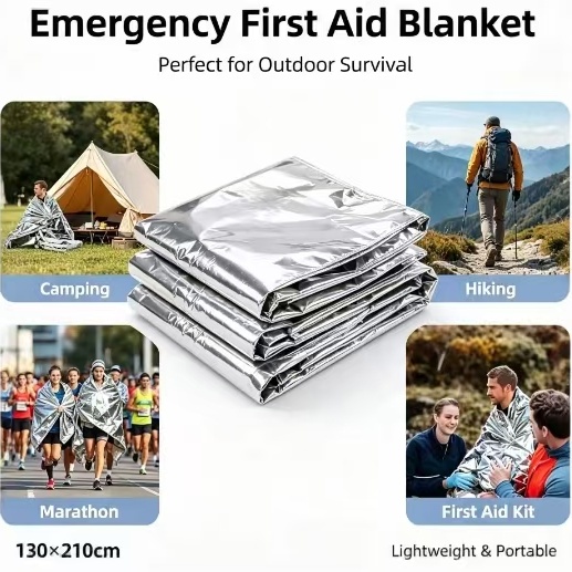 Mylar Thermal Emergency Blanke - огляд і ціна Outdoor Camping Heated Blanket