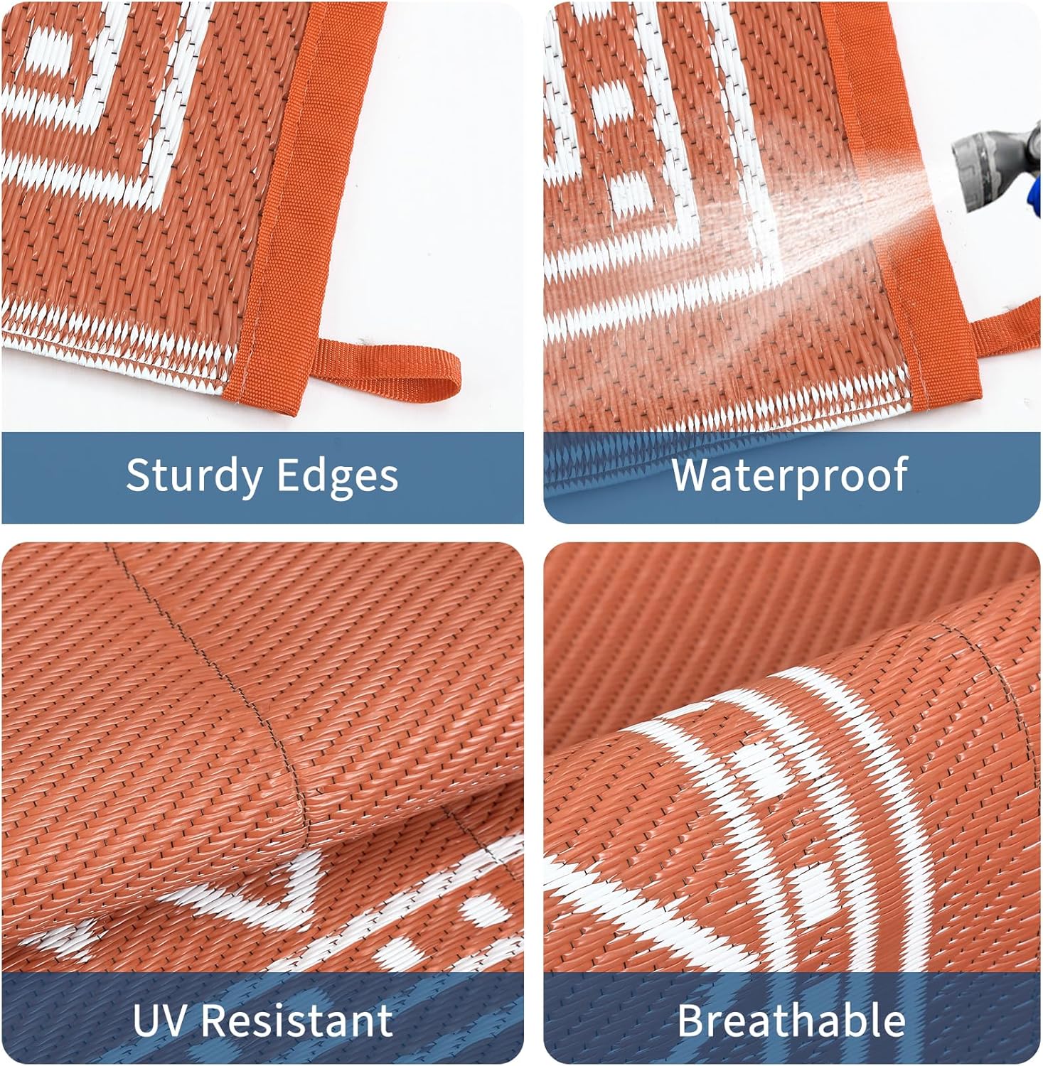 8x10 Waterproof Reversible Pla - огляд і ціна Outdoor Camping Rugs 8X10