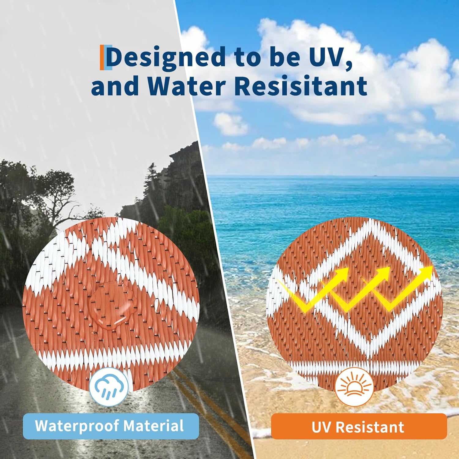 8x10 Waterproof Reversible Pla - огляд і ціна Outdoor Camping Rugs 8X10