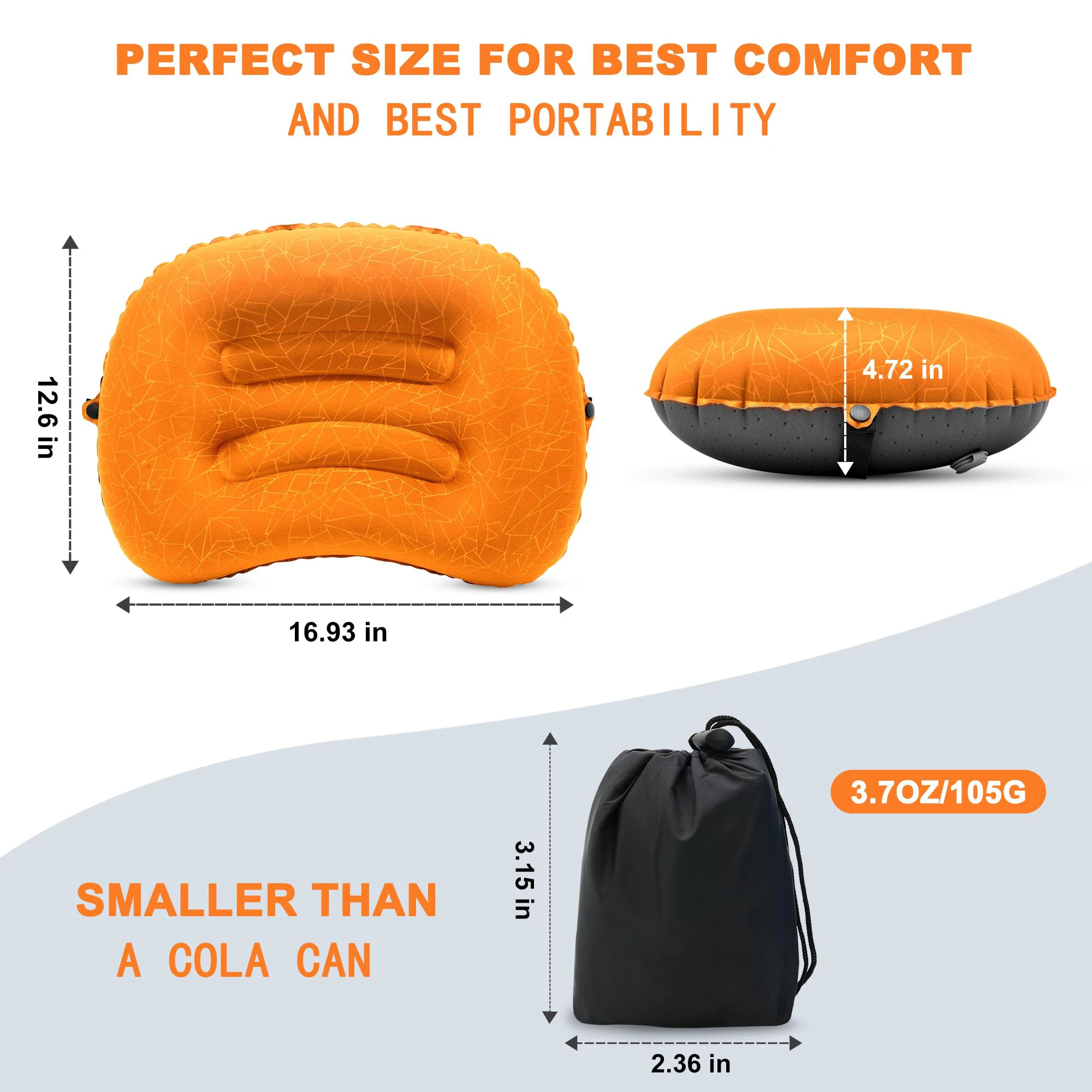 1PC Ultralight Inflatable Camp - огляд і ціна Camp Pillow Compressible