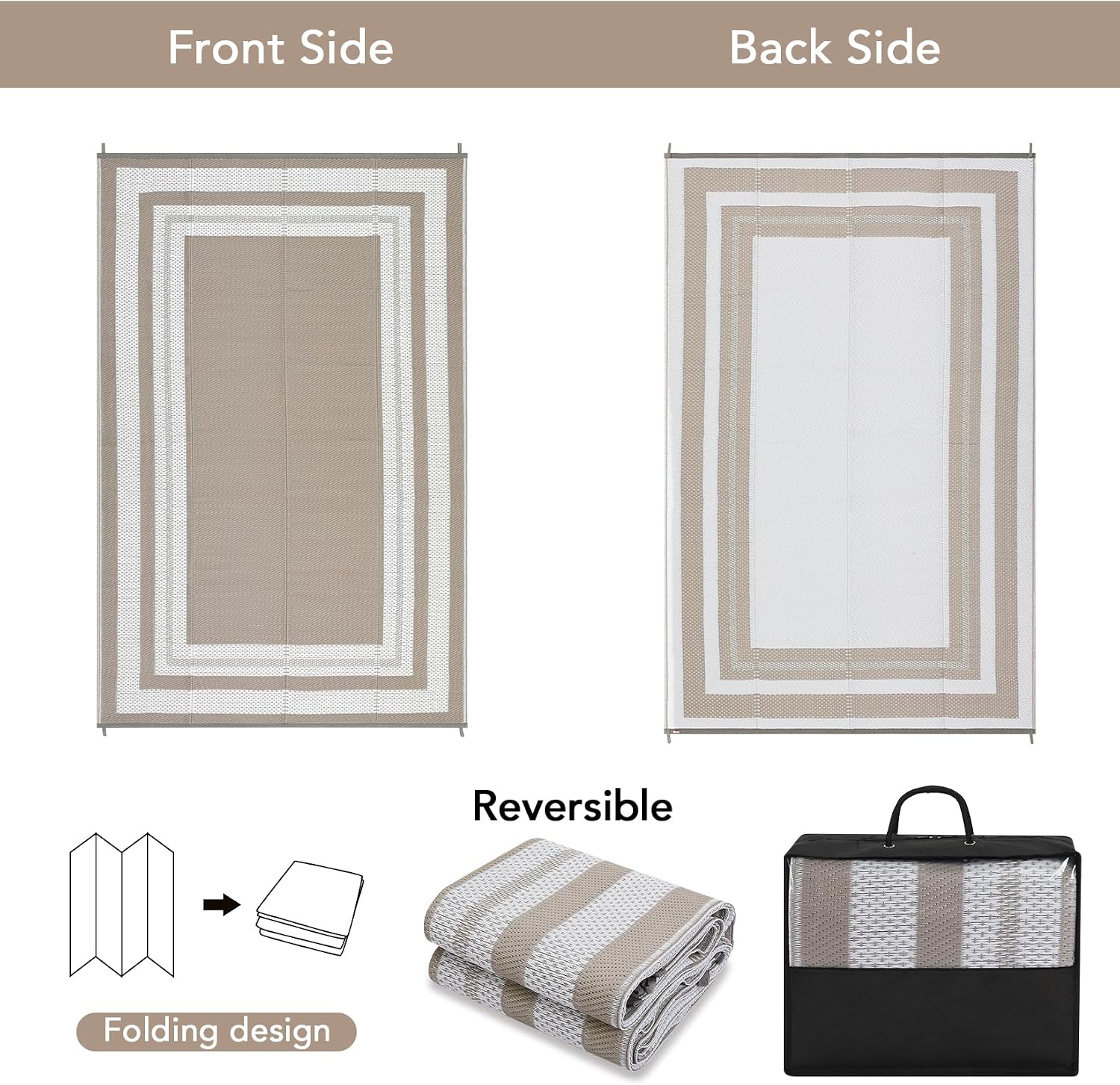 8x10 Outdoor Rug – Waterproof  - огляд і ціна Outdoor Camping Rugs 8X10